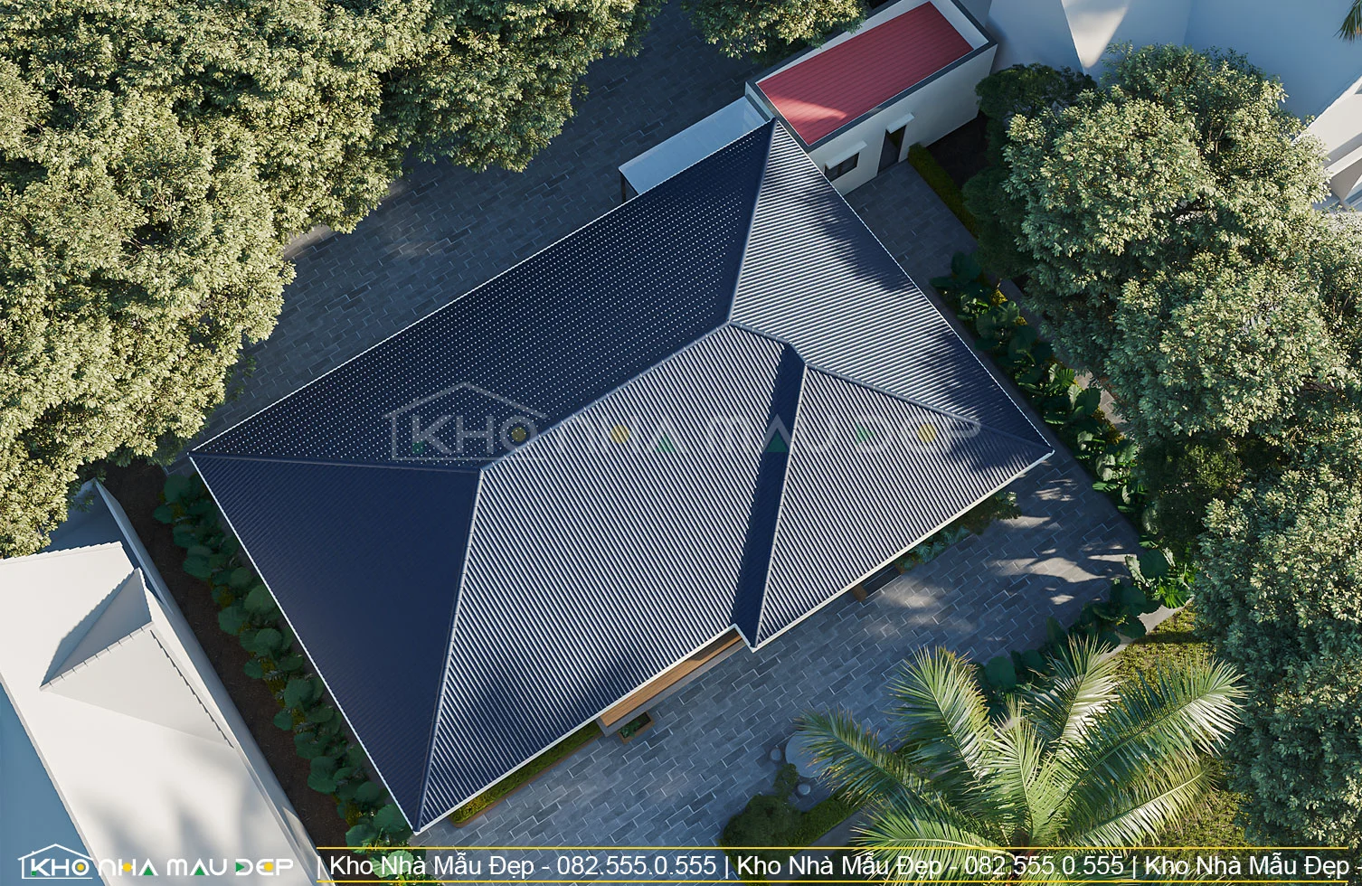 Mẫu nhà cấp 4 mái Nhật 210m2 3 phòng ngủ - KNM14 - Image 5