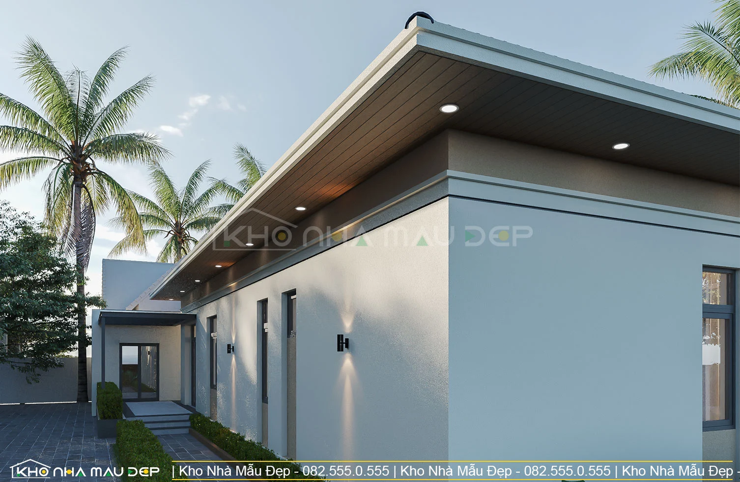 Mẫu nhà cấp 4 mái Nhật 210m2 3 phòng ngủ - KNM14 - Image 6